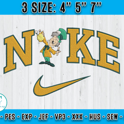 nike mad hatter embroidery, alice in wonderland embroidery file