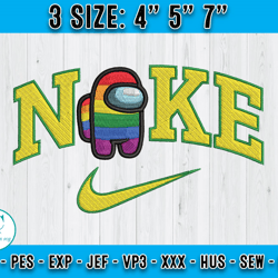 nike x among us embroidery, disney nike embroidery, cartoon inspired embroidery
