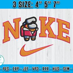 nike x cartoon embroidery, among us embroidery file, embroidery machine design