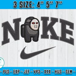 nike x black among us embroidery, nike disney embroidery, embroidery machine