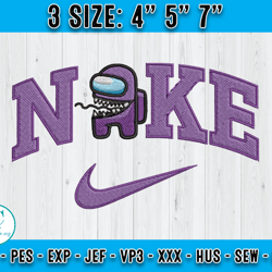 scampostor among us embroidery, nike cartoon embroidery, embroidery design