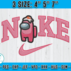 nike among us embroidery, disney nike embroidery, embroidery pattern
