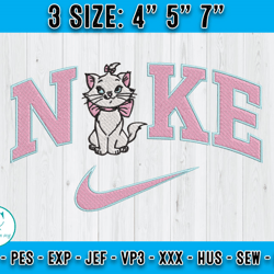 nike marie embroidery, the aristocats embroidery, disney characters embroidery