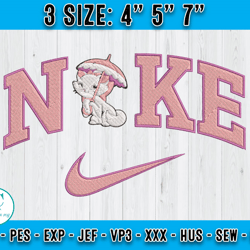 nike marie embroidery, nike cartoon embroidery, embroidery machine file