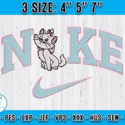 the aristocat embroidery, nike marie embroidery, embroidery file