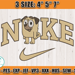 nike x buddy embroidery, nike disney embroidery, bluey character embroidery