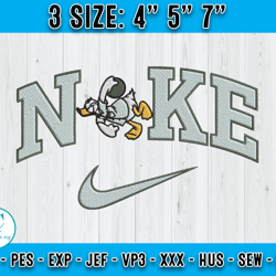 donald duck embroidery, nike donal embroidery, embroidery design file