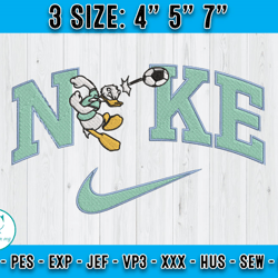 cute donal embroidery, nike donald duck embroidery, embroidery pattern