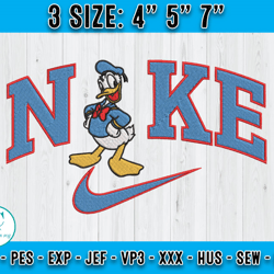 nike x donal embroidery, donald duck embroidery, embroidery machine