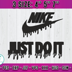 nike just do it embroidery, nike logo embroidery, embroidery applique