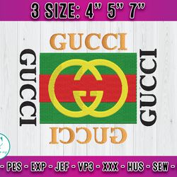 gucci embroidery file, fashion brand embroidery, applique embroidery designs
