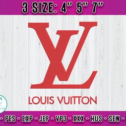 lv logo embroidery, logo fashion embroidery, embroidery applique