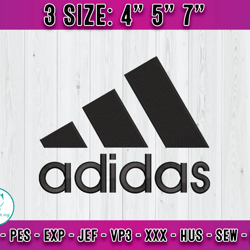 adidas logo embroidery, logo fashion emboridery, embroidery machine