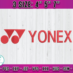 yonex logo embroidery, logo fashion embroidery, embroidery design file