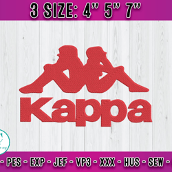kappa embroidery, logo fashion embroidery, embroidery file