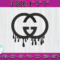 gucci embroidery, fashion brand embroidery, embroidery file