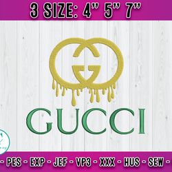 gucci embroidery, logo brand embroidery, embroidery machine