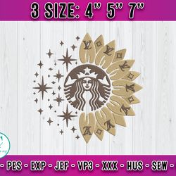 lv starbucks embroidery, starbucks embroidery, embroidery design file