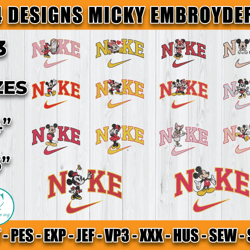 nundle 14 design mikey mouse embroidery, machine embroidery applique design