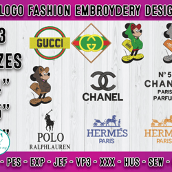 bundle 10 designs logo fashion embroidery, machine embroidery patterns 18