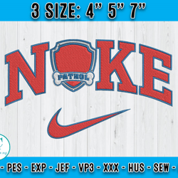 armorialo paw patrol embroidery, nike cartoon characters embroidery, machine embroidery pattern