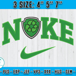 paw patrol characters, cartoon nike embroidery, embroidery machine