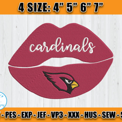 Cardinals Embroidery, NFL Cardinals Embroidery, NFL Machine Embroidery Digital, 4 sizes Machine Emb Files - 04 - Asbury