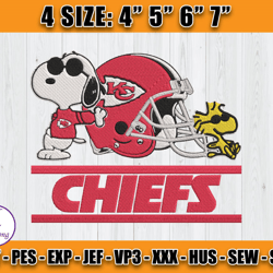 Snoopy Chiefs Embroidery File, Snoopy Embroidery Design, Chiefs Logo Embroidery, Embroidery Patterns, D13- Hall