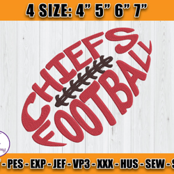 Chiefs Football Embroidery File, Ball Embroidery Design, Logo Chiefs Design,NFL Embroidery, Sport Embroidery, D16- Hall
