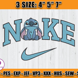 stitch disney embroidery design file, stitch nike machine embroidery, anime embroidery