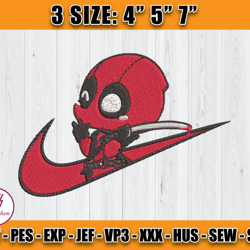 nike deadpool embroidery, disney nike embroidery, embroidery pattern, applique embroidery designs