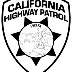 california highway patrol patch vector file blank,outline vector,svg badge, dxf, cnc router file, laser engraving