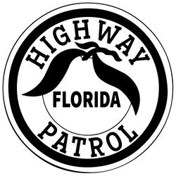 high way patrol florida vector file blank,outline vector,svg badge, dxf, cnc router file, laser engraving