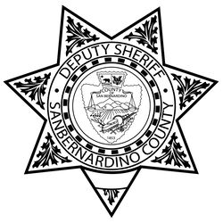 san bernardino county deputy sheriff badge vector file blank,outline vector,svg badge, dxf, cnc router file
