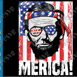 abraham lincoln svg merica 4th of july svg distressed american flag usa sunglasses fourth of july png