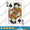 Afro Queen of Spades SVG Black Queen of Spade Card Game PNG Cut files for Girl & Woman.png