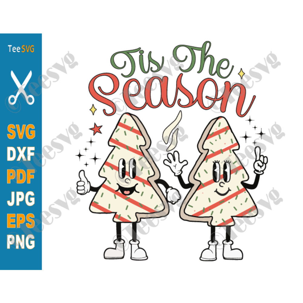 Tis The Season SVG PNG Christmas Trees Fall Holiday Xmas Shirt Design.png
