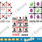 TIC TAC TOE SVG Bundle Shot Game, Easter and Valentine Day DIY Board Grid Bag Laser Cutting File Printable For Cricut Glowforge Bags Template Clipart.png