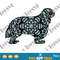 Cavalier King Charles Spaniel SVG Mandala, CKCS SVG File, Cavapoo, Cavoodle, Cavachon Dog Mandala SVG, Puppy Vector, Dog Breeds SVG Files for Cricut.png