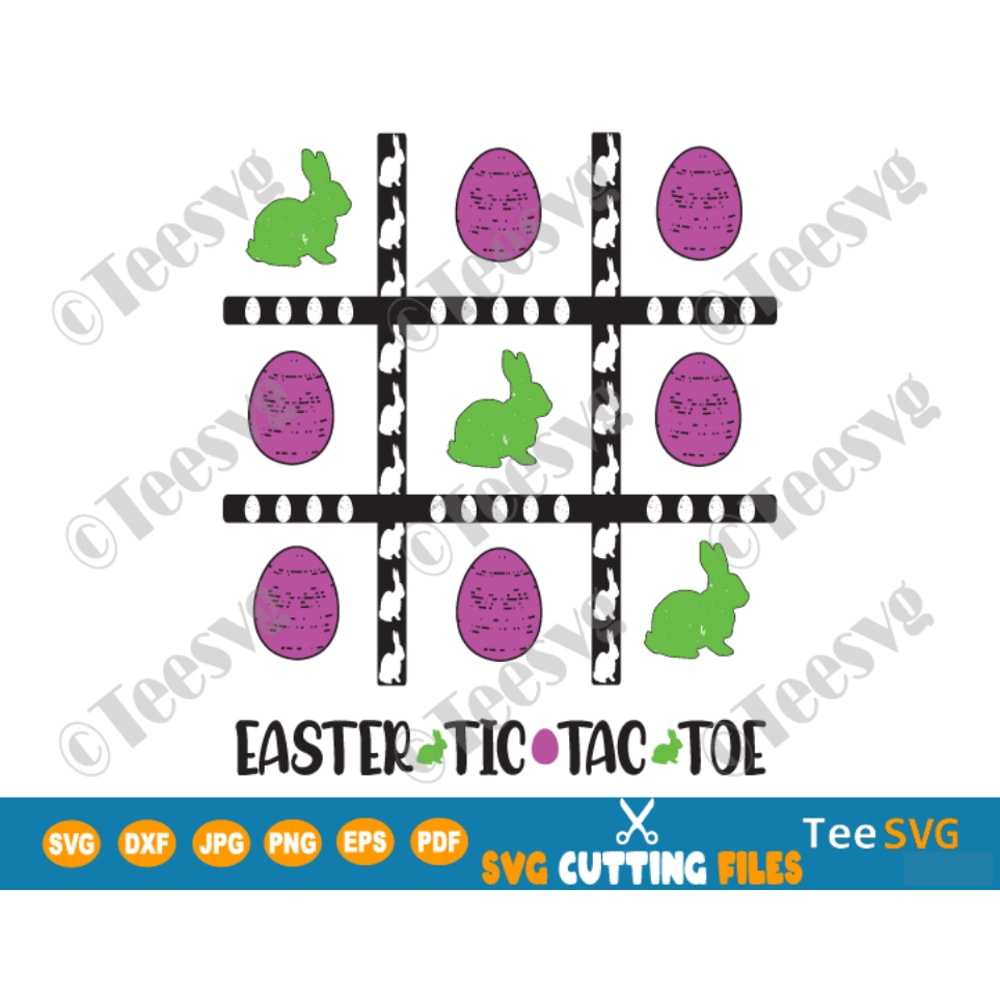 Easter TIC TAC TOE SVG Bunny Eggs Bags Printable DIY Fun Easter Game for Kids Boys Girls and Adults Template for Cricut.png