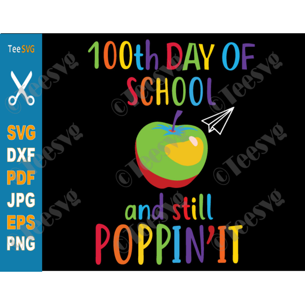 Happy 100 Days Of School And Still Poppin SVG 100th Day Pop it Kids Teacher Boys Girls PNG.png