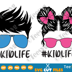 kid life svg png decal bundle kids life boy svg kids life girl svg kid life messy bun png vinyl sublimation download