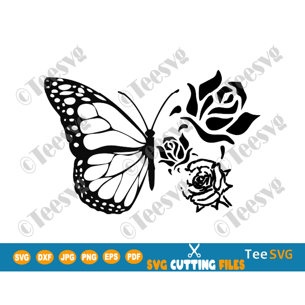 Floral Butterfly SVG Butterfly Flowers PNG Cut Files For Cricut Butterflies Wings Insect Bugs Vector Images gift.png
