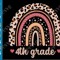 Fourth Grade SVG Teacher Hello 4th Grade Rainbow SVG Back to School SVG PNG Graduation Kids Fourth Grader Shirt First Day of School Squad.png