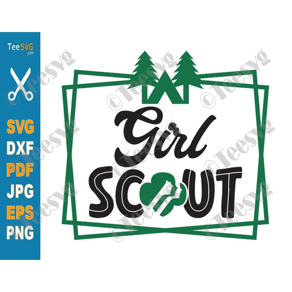 Girl Scout Trefoil SVG Files Camping Girl SVG PNG Girl Scout Logo SVG Symbol Troop Leader Summer Cricut Shirt.png