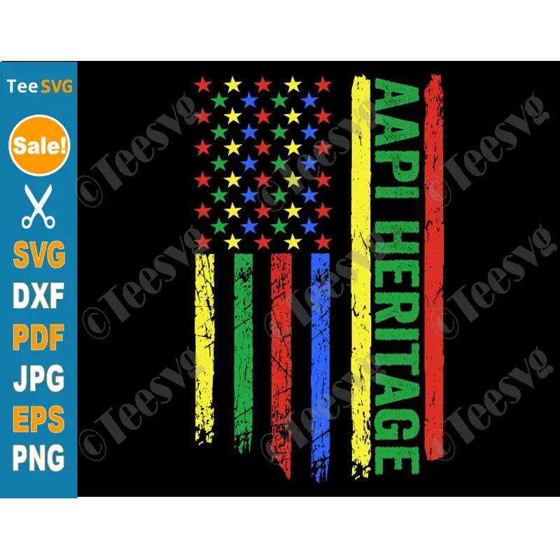 Asian American and Pacific Islander Heritage Month SVG PNG USA FLAG AAPI SVG Shirt Design Cricut.png