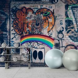 Colorful Graffiti Wallpapers for Vibrant Interiors