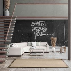 Easy-to-Apply Removable Graffiti Wallpapers