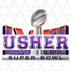 Usher Super Bowl Halftime Show PNG,NFL, NFL svg, NFL Football,Super bowl svg, Superbowl