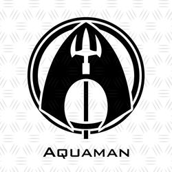 Avengers Superhero Aquaman Logo SVG